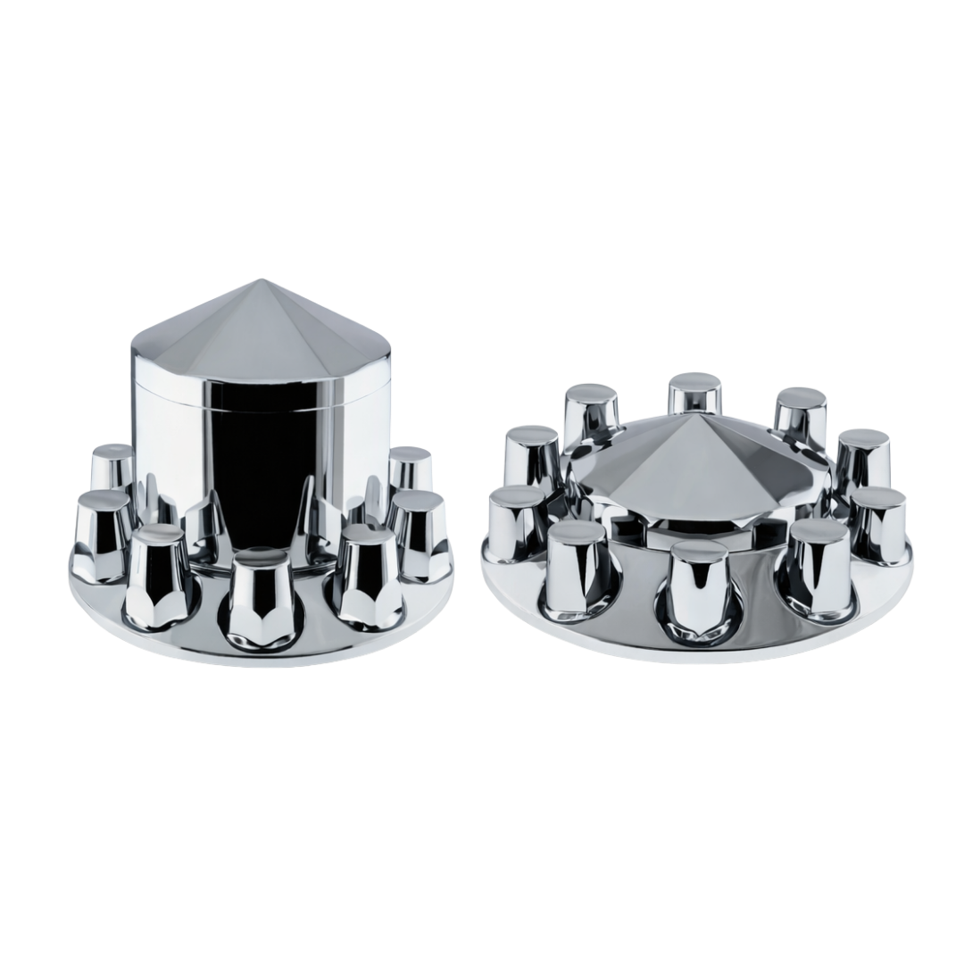 ABS Chrome Lug Nut & Hub Cover Set